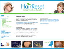 Tablet Screenshot of hairreset.nl